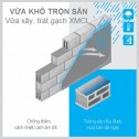 Vữa trát tường gạch XMCL M75, M100